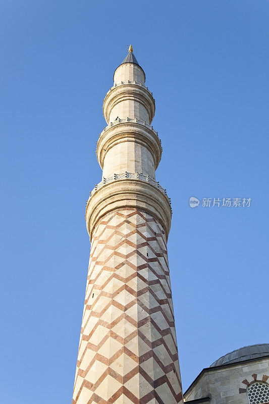 来自ua Serefeli Mosque的Minarets, Edirne